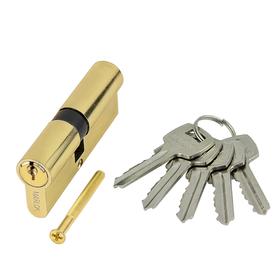 Цилиндр стальной MARLOK ЦМ 80(35/45)-5К англ. ключ/ключ, цвет золото