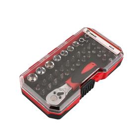 

Набор бит DEKO BS38, ручка с трещоткой 1/4", головки 5-13 мм