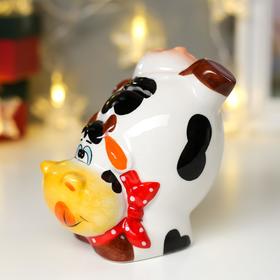 

Копилка керамика "Корова стоит на руках" 12х10х9,5 см