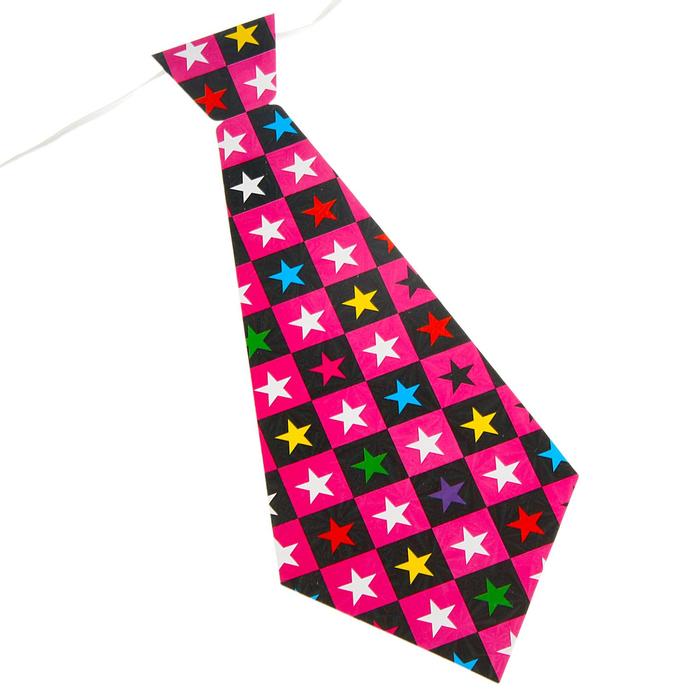 Карнавальный галстук «Звёзды», набор 6 шт., виды МИКС