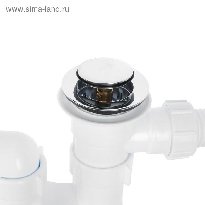 Click clack сифон для ванной. Click clack сифон для ванной. Click clack сифон для ванной. Click clack сифон для ванной. Сифон для поддона с клапаном click-clack и гофрой арт dc2014.