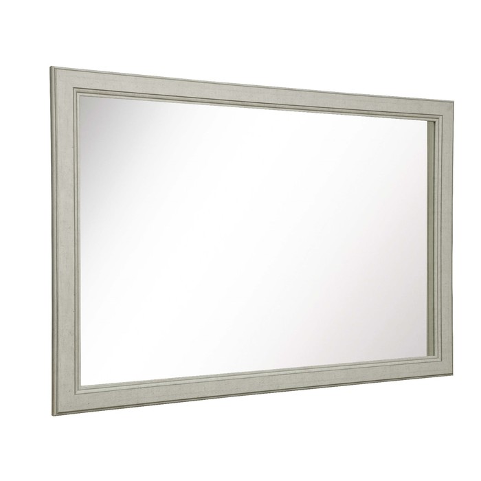 Зеркало навесное «Сохо», 1000 × 18 × 700 мм, цвет бетон пайн белый / бетон пайн патина