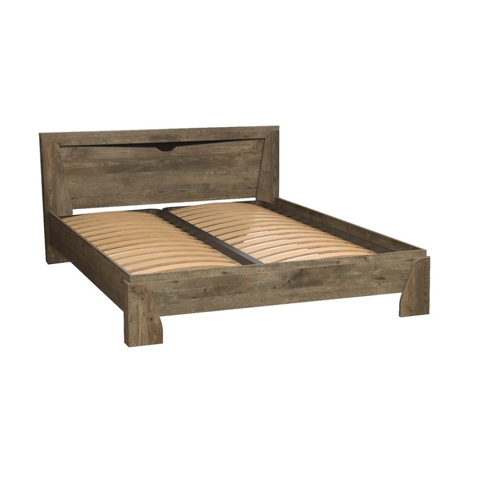 фото Кровать с ортопедическим основанием «лючия» 33.09, 1200 × 2000 мм, цвет кейптаун / венге олмеко