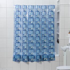Штора для ванной Доляна «Море», 180×180 см, PVC Ош