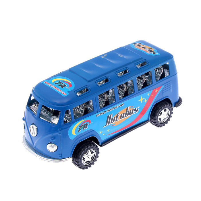 Автобус инерционный, цвета МИКС