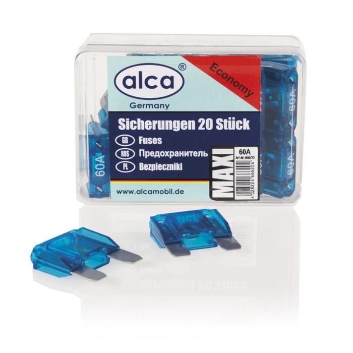 

Предохранитель флажковый макси 60A в пластиковой коробке 20 шт, ALCA