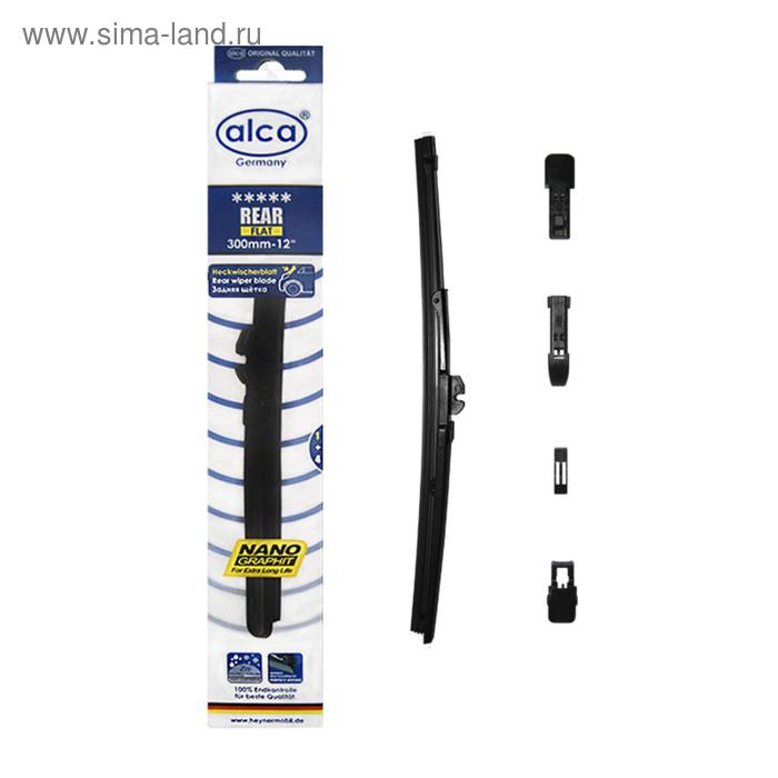 

Щетка стеклоочистителя 30“12 см REAR FLAT задняя с адаптерами, ALCA