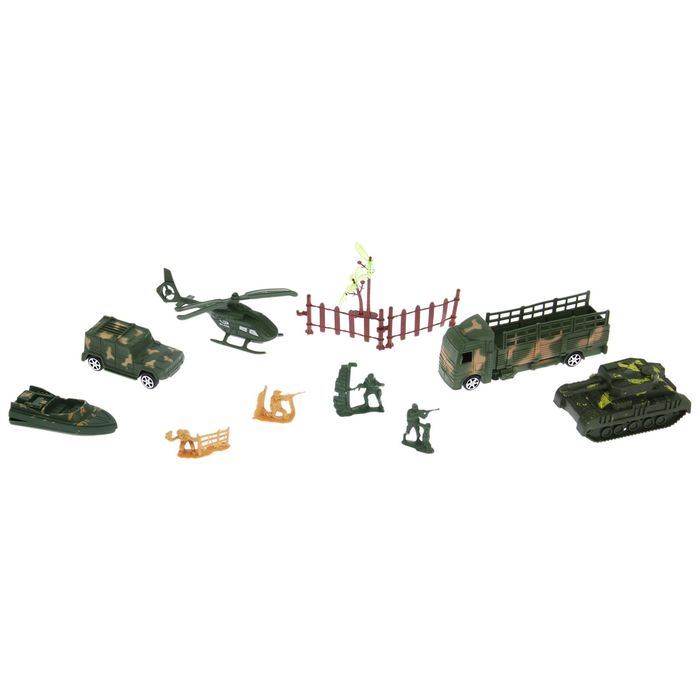Набор солдатиков "Армия", с аксессуарами, с техникой