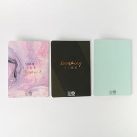 

Сет блокнотов из 3 шт, софт - тач. Dream. Ceate. Shine