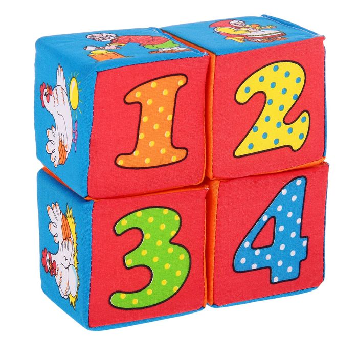 Набор мягких кубиков "Курочка Ряба"