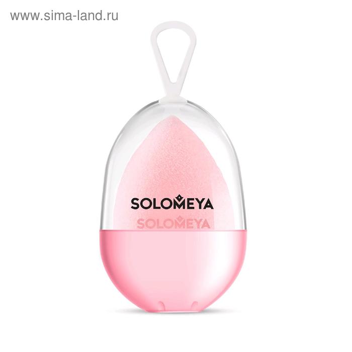 Вельветовый косметический спонж для макияжа Solomeya Sponge Peach