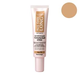 

Тональный крем для лица Vitex Soft Matte матирующий, тон 75 Dark beige, 30мл