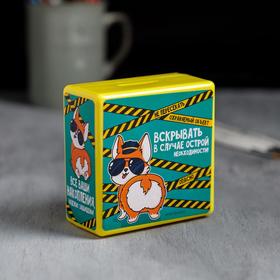 

Копилка сейф "В случае острой необходимости", 8,8 х 8,8 см