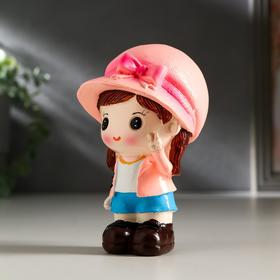 Сувенир полистоун "Малыш в кепке/Малышка в шляпке" набор 2 шт 10х5,8х5,5 см от Сима-ленд