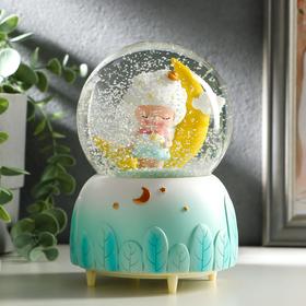 

Стеклянный шар музыка "Малышка-инопланетянка" крутится МИКС 15.5х10х10 см