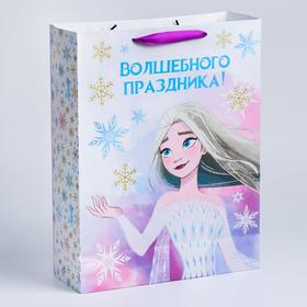 

Пакет ламинат вертикальный "С Новым годом!", 31х40х11 см, Холодное сердце