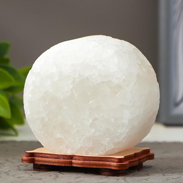 

Соляной светильник "Круг" LED (диод цветной) USB белая соль 12,5*5*10 см