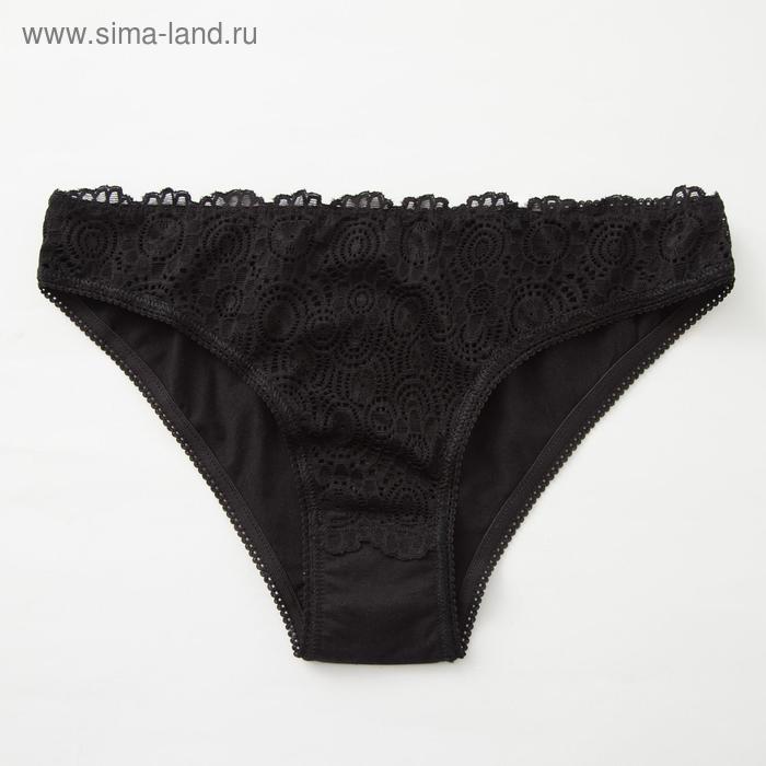 фото Трусы женские слипы lanciano, цвет чёрный, размер 44 innamore