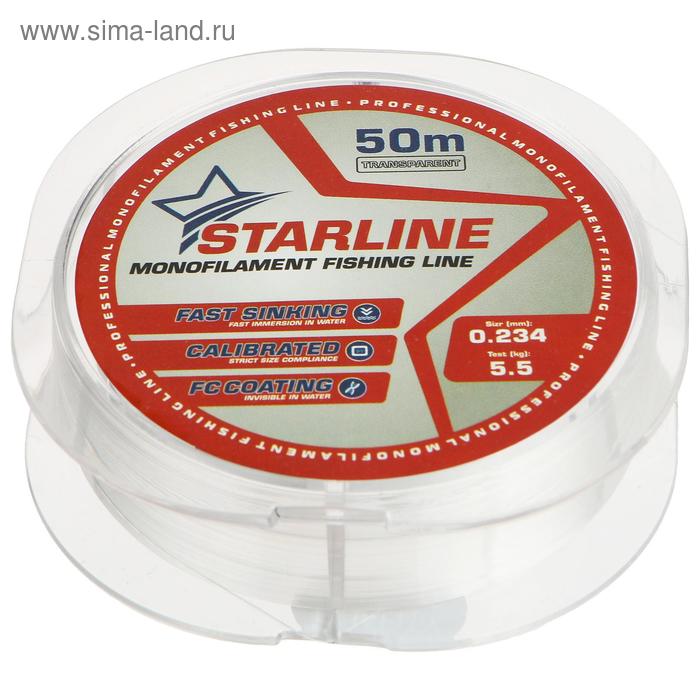 фото Монофильная леска starline 50 м (transparent) d=0,234 мм iam company