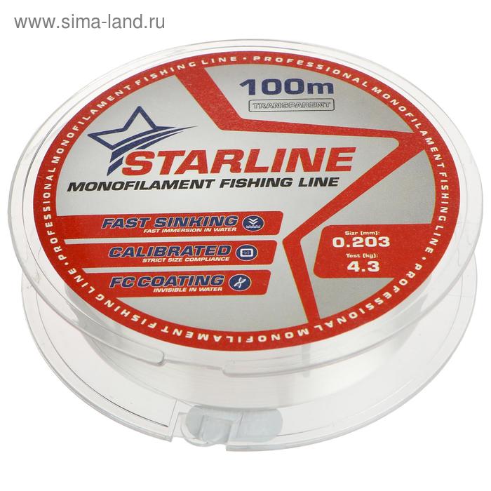 фото Монофильная леска starline 100 м (transparent) d=0,203 мм iam company