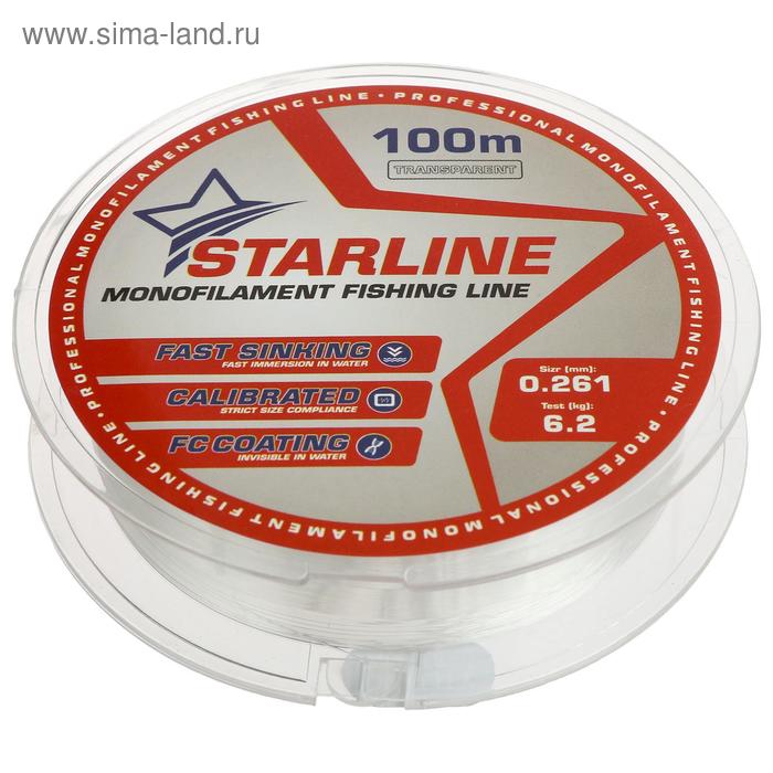 фото Монофильная леска starline 100 м (transparent) d=0,261 мм iam company