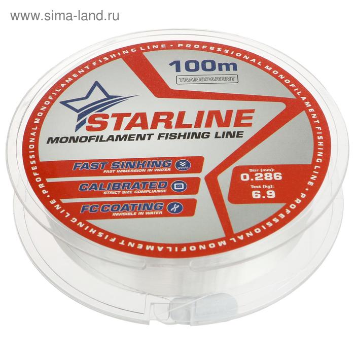 фото Монофильная леска starline 100 м (transparent) d=0,286 мм iam company