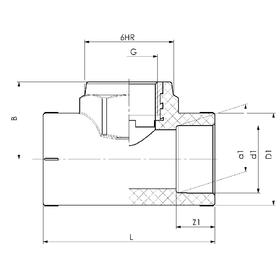 

Тройник PIPELIFE INSTAPLAST, полипропиленовый, d=20 мм х 3/4", внутренняя резьба, белый
