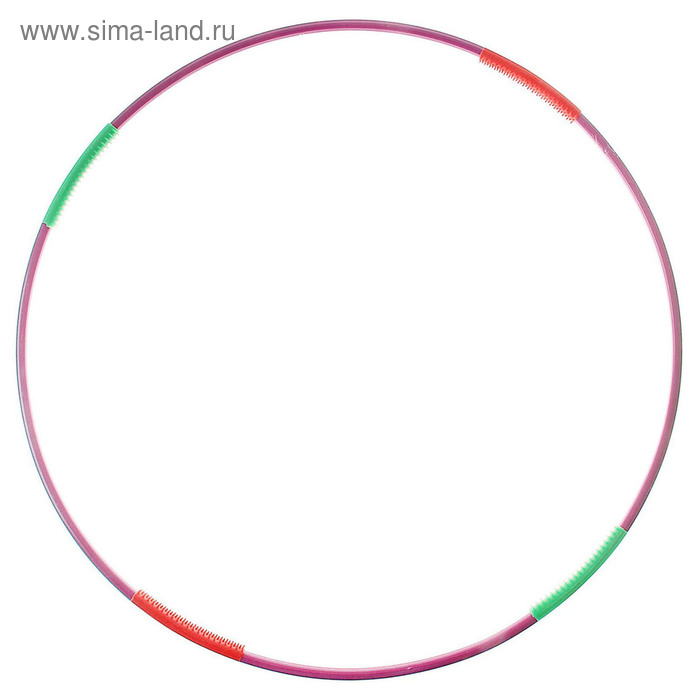 

Обруч гимнастический с массажными насадками, стальной, d=90 см, 750 г, цвета МИКС