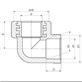 

Угольник PIPELIFE INSTAPLAST, полипропиленовый, 32 мм х 3/4", внутренняя резьба, серый