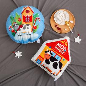 

Подушка декоративная Этель "Moo house", 42х36 см, велюр, 100% п/э