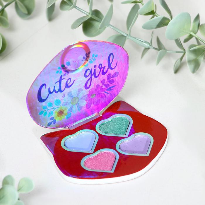 

Тени для девочки Cute girl 4 цвета по 1,3 гр