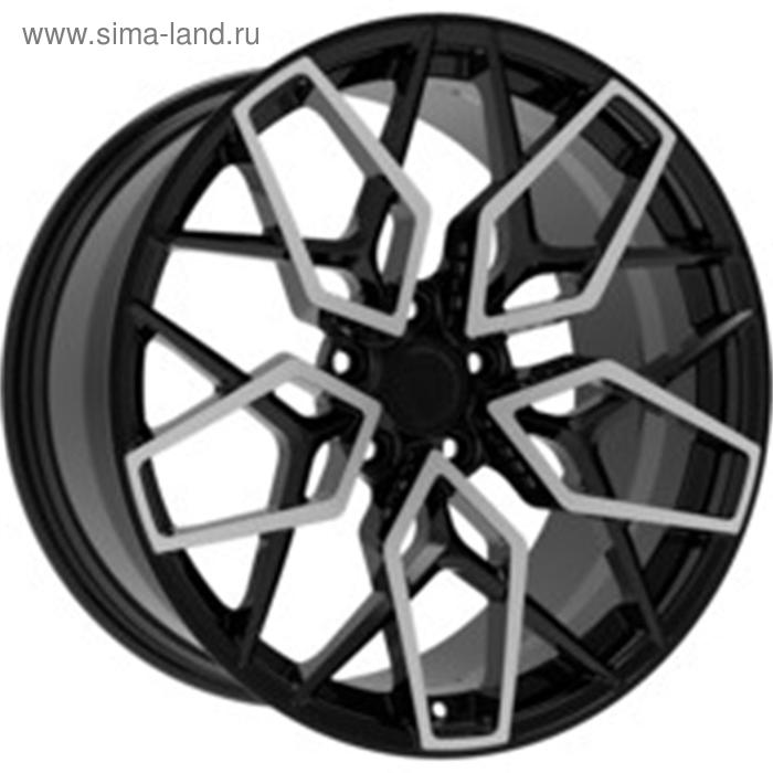 фото Диск кованый vissol f-1058 10x21 5x112 et46 d66.6 gloss_black_with_machined_face