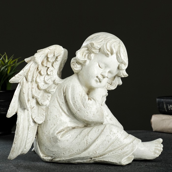 Фигура Ангел спящий на коленке 23х18см цена и фото
