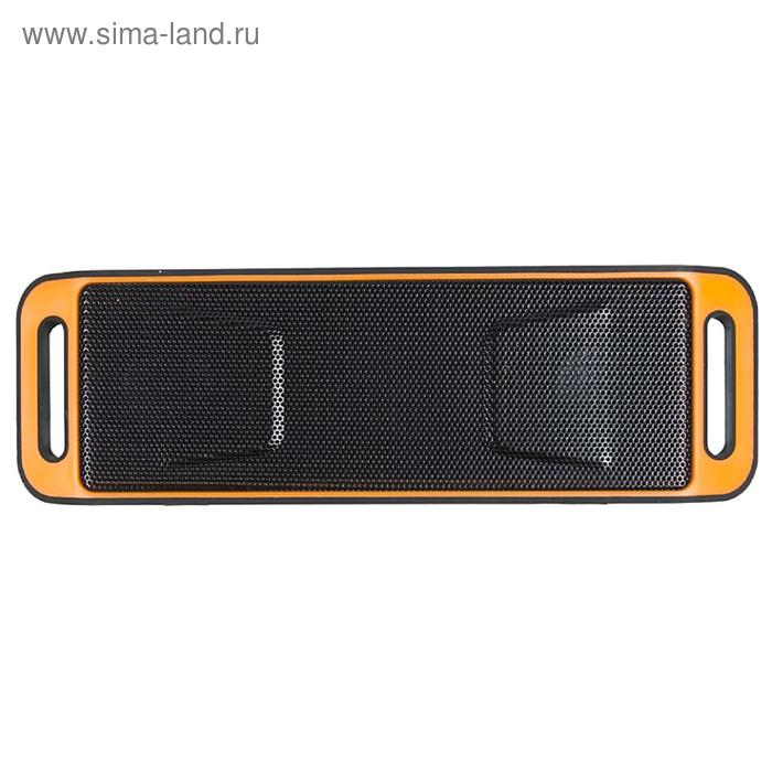 Портативная колонка Hyundai H-PAC160 6Вт, FM, AUX, microSD, USB, Bluetooth, черно-оранжевый   527422