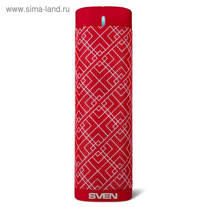 Портативная колонка Sven PS-115 10Вт, FM, AUX, microSD, USB, Bluetooth, 1800мАч, красный