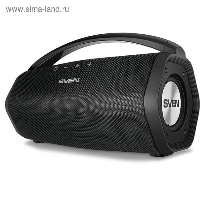 Портативная колонка Sven PS-320 15Вт, AUX, Bluetooth, 2000мАч, чёрный