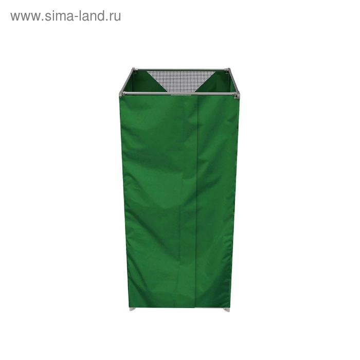 фото Душ дачный, 95 × 95 × 214 см, тент зелёный, сборная, без бака, rostok