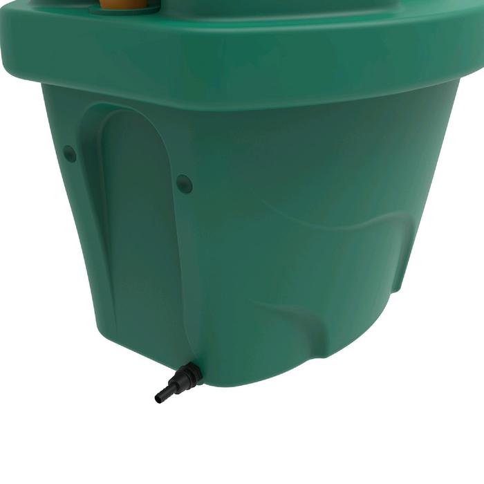 фото Биотуалет торфяной, 100 л, с ведром, бак 30 л, вентиляцией и дренажом, зелёный, «rostok»