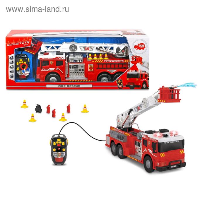 Пожарная машина 62 см, д/у, свет/звук пожарная машина р у dickie toys аэродромная 62 см свет звук