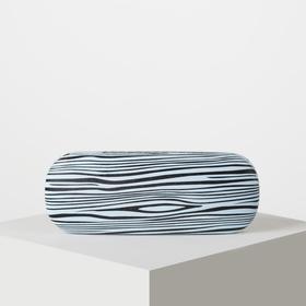 

Футляр для очков, 16 × 6 × 2,5 см, цвет чёрный/голубой