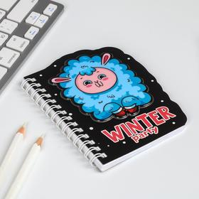 

Блокнот с фигурным элементом Winter party, 40л