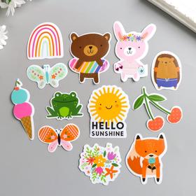 

Виниловые стикеры Pebbles "Sun and Fun" 12 шт
