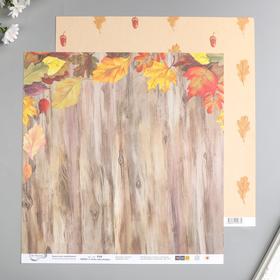 

Бумага для скрапбукинга "Mr.Painter" 30.5x30.5 см "Сны листопада №3" 190 г/кв.м