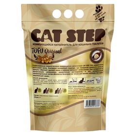Наполнитель для кошачьих туалетов Cat Step Tofu Original 6L, растительный комкующийся от Сима-ленд