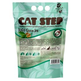Наполнитель для кошачьих туалетов Cat Step Tofu Green Tea 6L, растительный комкующийся от Сима-ленд