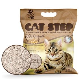 Наполнитель для кошачьих туалетов Cat Step Tofu Original 12L, растительный комкующийся Ош