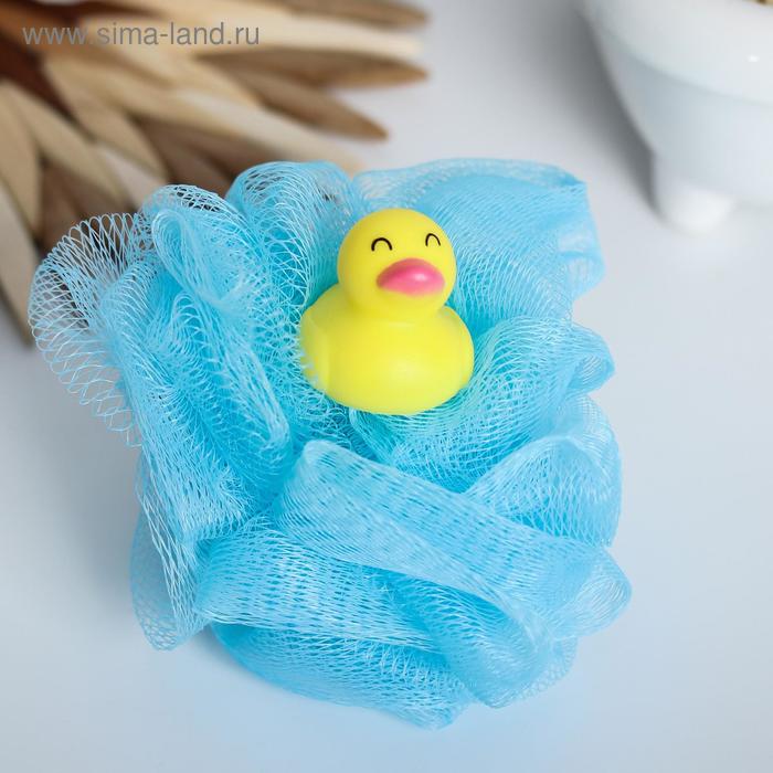 Игрушка-мочалка для купания, детская «Уточка» игрушка мочалка для купания детская уточка