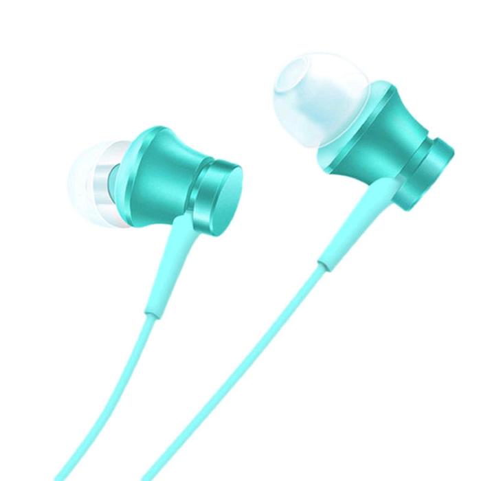 Наушники XIAOMI Mi In-Ear Headphones Basic, вакуумные, микрофон, голубые (ZBW4358TY)