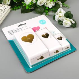 

Набор дыроколов WRMK "Heart" 3 шт