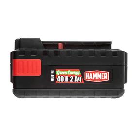 

Аккумулятор Hammer AKS42, 40 В, 2 Ач, Li-Ion, для садовой техники